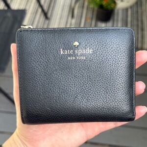 Kate Spade Black Textured Wallet